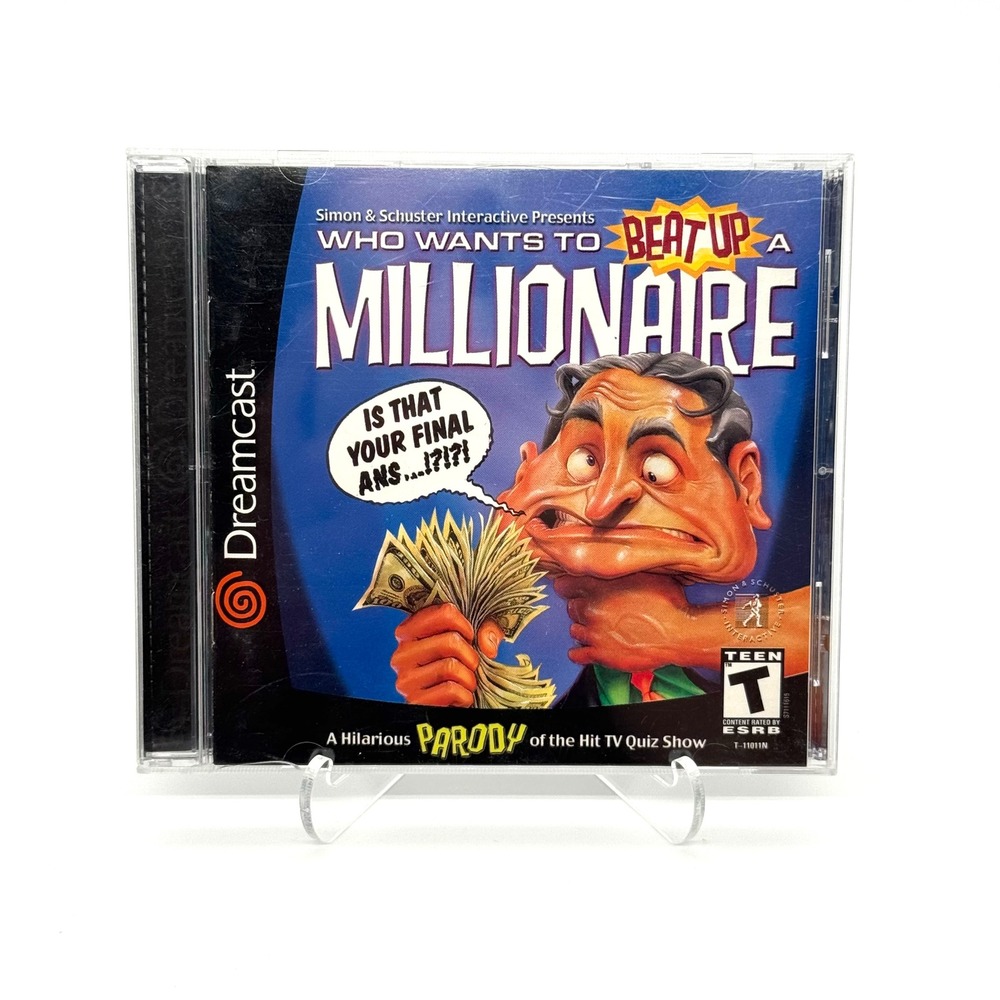 Who Wants to Beat Up a Millionaire Sega Dreamcast CIB Complete 2000
